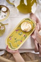 Pip Studio La Majorelle Taartplateau - Servies - Taartschaal - Geel - 33.3x15.5cm - vtwonen shop