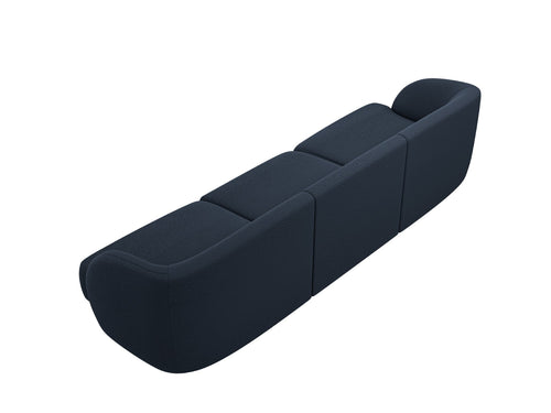 Micadoni - Bank "Miley" 3 zitplaatsen, boucle donkerblauw - 90x255x70cm