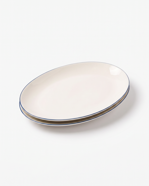 vtwonen - borden - wit - 25.5cm - set van 2