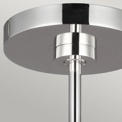 Elstead Brisbin 1 hanglamp, gepolijst nikkel, E27