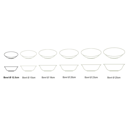 vtwonen - Kommen - Wit - 12,5 cm - Set van 6
