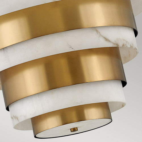 Elstead Hinkley Echelon Cilindrische hanglamp Heritage Brass