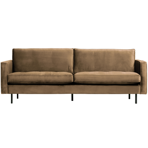 BePureHome classic 2,5-zits bank Rodeo - Velvet - Taupe - 83x230x88 - vtwonen shop