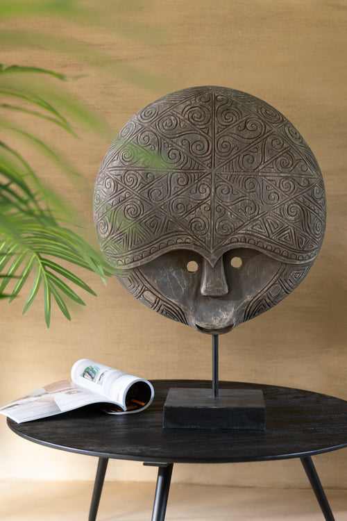 J-Line tafel Rond - hout - zwart - set van 4 - vtwonen shop