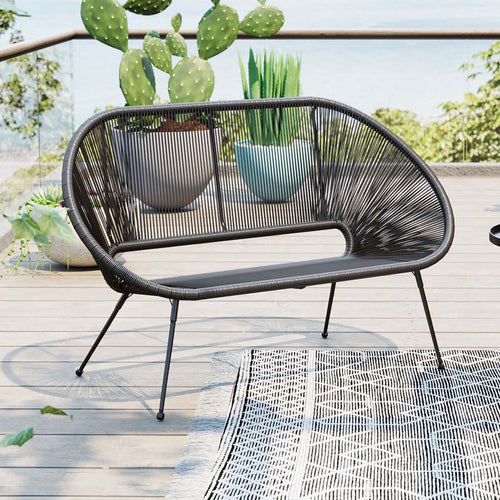 Kare Design Tuinbank Acapulco Mono zwart - vtwonen shop