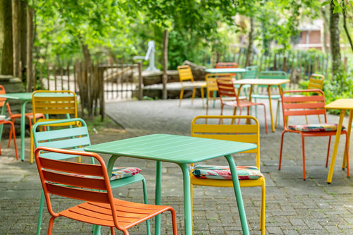 MaximaVida metalen tuinstoel Max XXL oranje - doos per 2 stuks - vtwonen shop