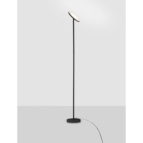 Nova Luce SINKRO Uplighter vloerlamp zandkleurig zwart, aanraakgevoelige dimbare LED-lamp, 30W, 2270lm, 3000K