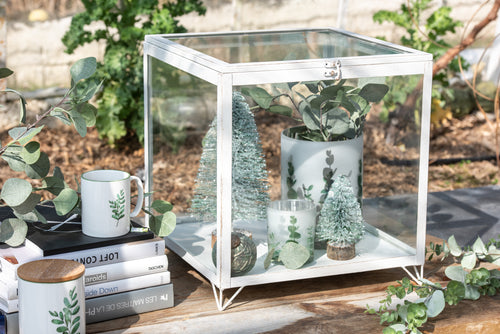 J-Line decoratie Kerstboom - kunststof - groen - medium
