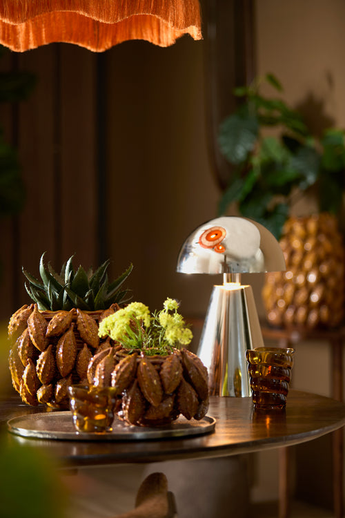 Light & Living vaas PALATIK - 31x30.5x21.5cm - bruin