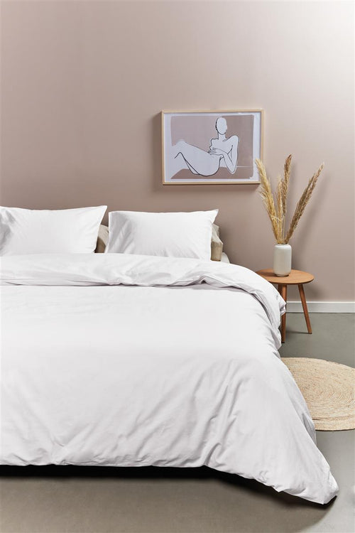 Ambiante dekbedovertrek Cotton Uni - 140x200/220 cm - wit - vtwonen shop