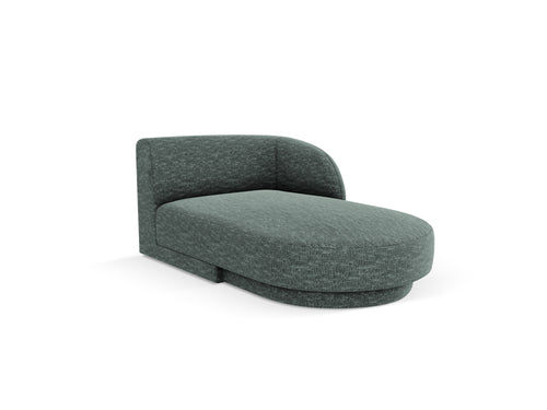 Micadoni - Rechter chaise longue "Miley" chenille, olie - 156x90x70cm