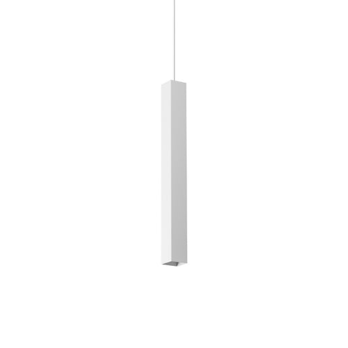 Ideal Lux LOOK Vierkante, slanke hanglamp voor aan het plafond, wit, 1x GU10 fitting