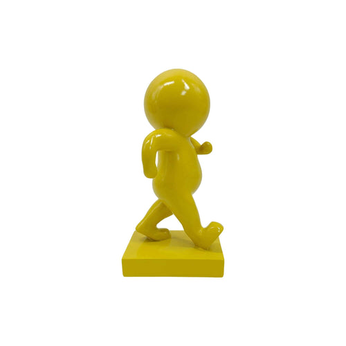 Present Time ornament Amigo Walking Medium - geel - 10.5x9.8x20cm