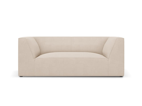 Micadoni Bank Ruby 2-zits, structurele stof, beige - 93x174x69cm