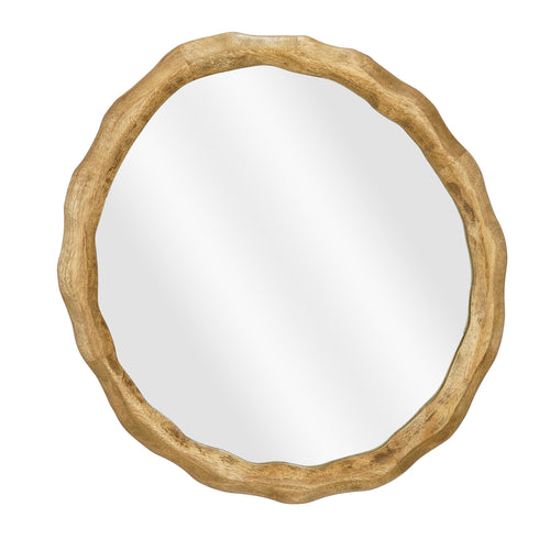 Mica Decorations Nick Wandspiegel - L36 x B2 x H38 cm - FSC 100% - Mangohout - Donkerbruin - vtwonen shop