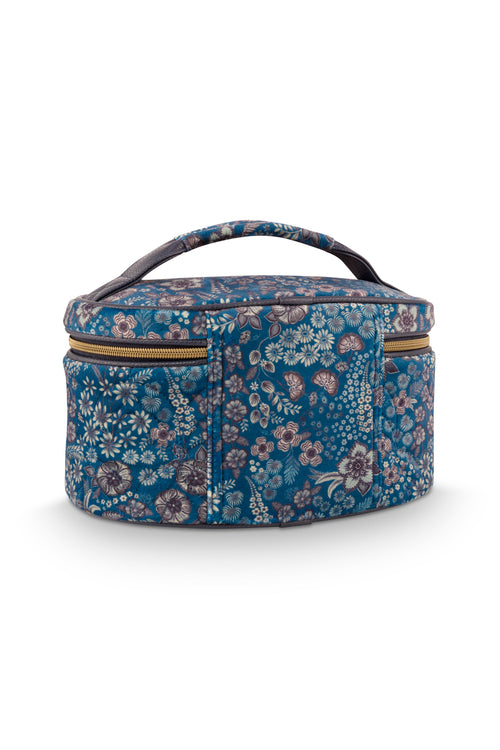 Pip Studio - Cleo Beautycase Dames - Daisy Dreams - Blauw - 26x16x16cm