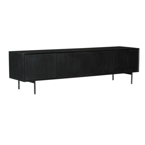 StarFurn Tv-meubel Madison - Zwart Hout - 210x45x55cm