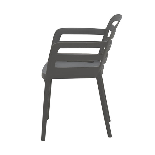 Garden Impressions bistroset Fien donker grijs - 3-delig - vtwonen shop