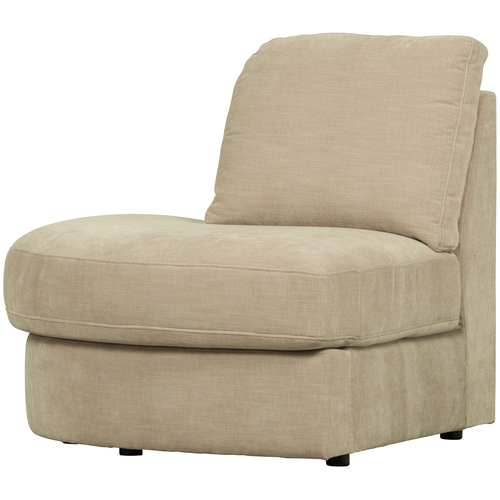 vtwonen 1-zits bank element ronde hoek links Family - Polyester - Zand - 85x93x98 - vtwonen shop