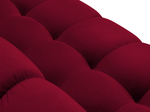Cosmopolitan Design linker hoekbank Bali 5-zits, flueel, rood - 185x293x75cm