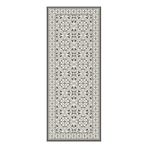 AFK Living vloerkleed Mosaique - voor binnen en buiten - zwart - 80 x 200 cm - vtwonen shop