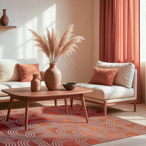 Lola&Moi vloerkleed Red Pepper - rood -140x200cm - vtwonen shop