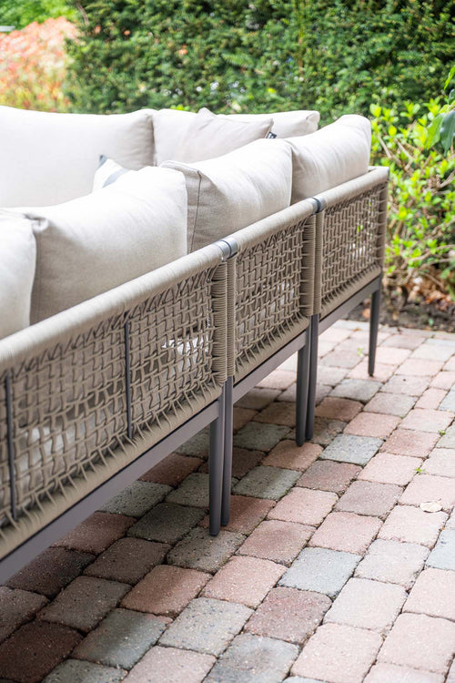 Garden Impressions Teramon loungeset 6-persoons met taupe rope