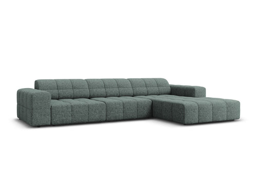 Cosmopolitan Design rechter hoekbank Chicago 4-zits, chenille olie - 167x294x78cm