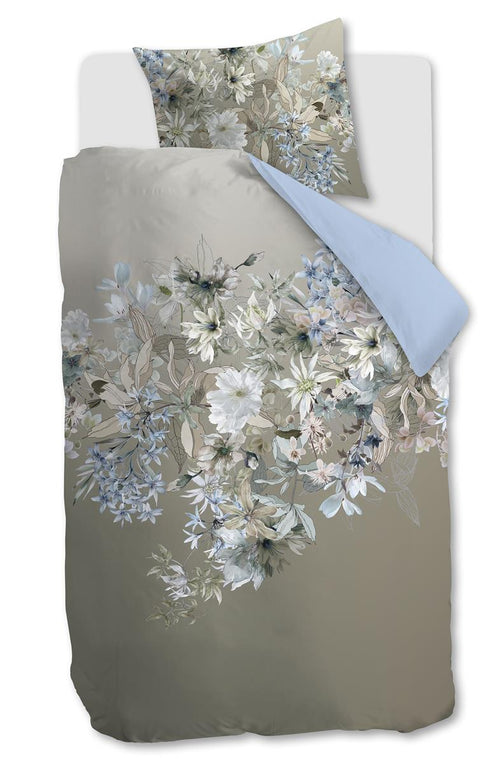 Kardol dekbedovertrek Saffron - 140x200/220 cm - blauw grijs - vtwonen shop