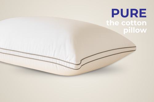 Vitality Pur - PURE Cotton Pillow - Katoenen Hoofdkussen - 60x70cm