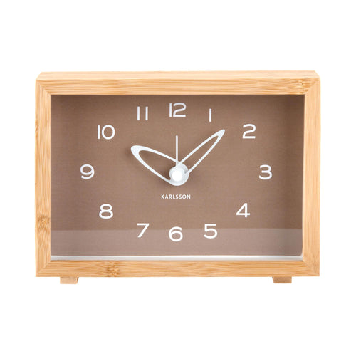 Karlsson wekker Tipico - bruin - Ø19cm - vtwonen shop