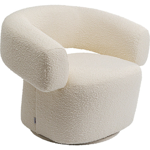 Kare Design Draaifauteuil Maye creme