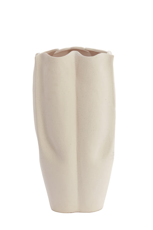 Light & Living vaas SANGULI - 28x27.5x56cm - wit - vtwonen shop