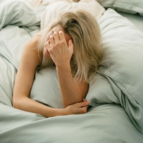 Coco & Cici - Tencel Sateen Hoeslaken 180 x 200 cm - 2 Persoons Beddengoed - Lyocell - Elastiek Rondom - Grijs Groen - Extra Zacht - vtwonen shop