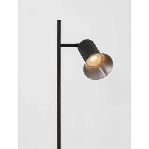 Nova Luce LUVIA Bureaulamp in oxidebrons, zwarte LED GU10 fitting 1x10W
