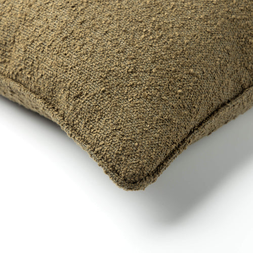 ONNO - sierkussen 45x45 cm - bouclé - Military Olive - groen