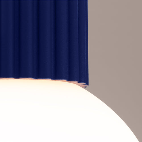 Sollux Lighting Plafondlamp HALO ultramarijn IP44 - 12x12x21cm