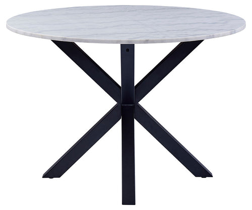 Rebellenclub Eetkamertafel Cardiff - ø110 - Wit Marmer - vtwonen shop