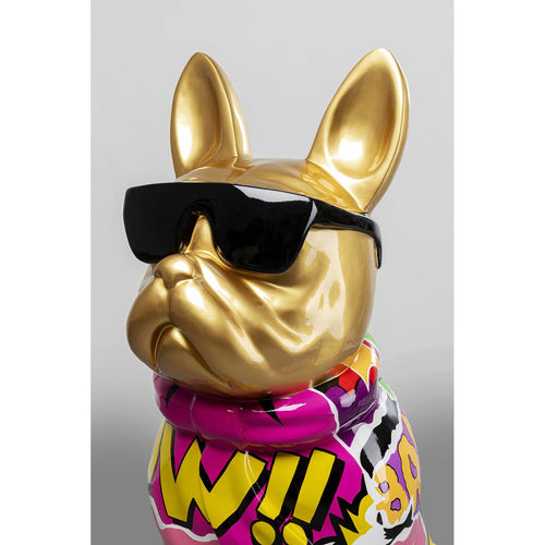 Kare Design Woonaccessoires goud bulldog graffiti zonnebril 49cm