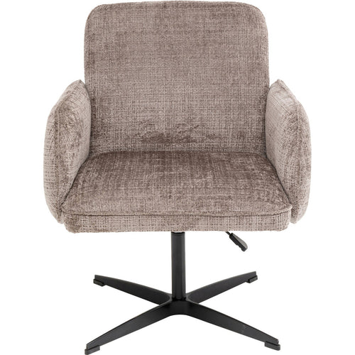 Kare Design Draaistoel met armleuningen Tabea bruin