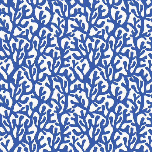 ESTAhome behang koraal blauw en wit - 50 x 900 cm - 131014 - vtwonen shop