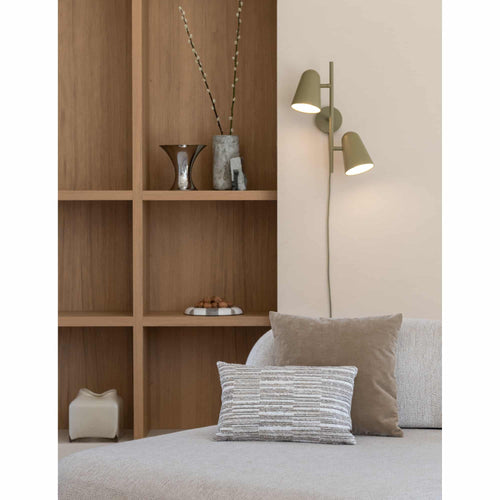 it's about RoMi wandlamp Salamanca - olijfgroen - Ø20cm