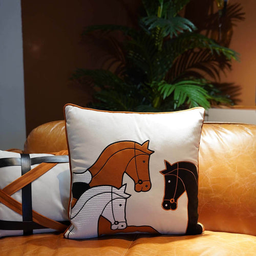 Kare Design Kussen paarden trio