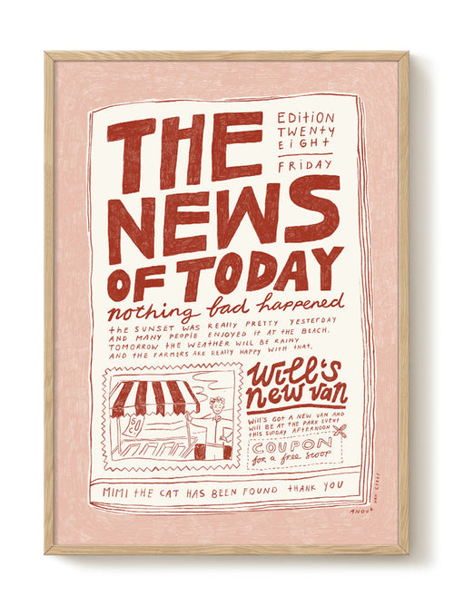 Anouk - The News of Today - PSTR studio Kunst Poster - vtwonen shop