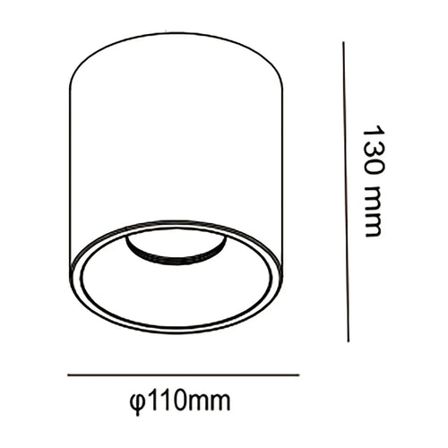 Artdelight plafondlamp Toulouse - 1 lichts - 11  x 13   cm - wit - vtwonen shop