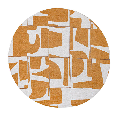 Louis De Poortere vloerkleed Curry - geel - 240x240cm - vtwonen shop