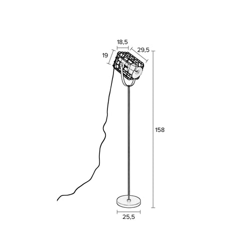 Housecraft Living Cage Vloerlamp Wit - vtwonen shop