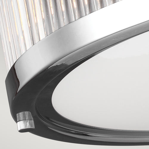 Elstead Paulson - 4 Lichts Badkamer Plafondlamp Chroom IP44, G9