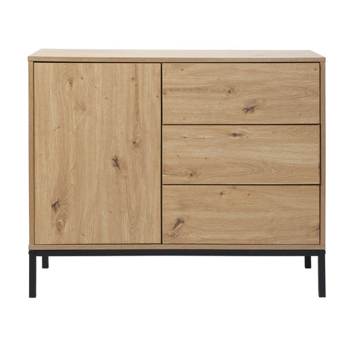 Calicosy - LENNY Ladekast Slaapkamer - Eiken - 40x90x80 cm