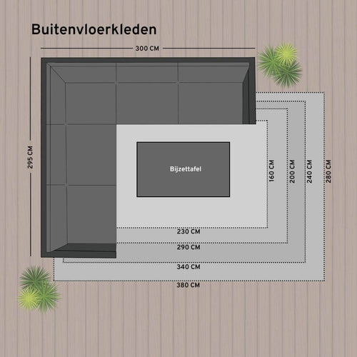 Buitenkleed Sage - Roest - dubbelzijdig - EVA Interior - 240 x 340 cm - vtwonen shop